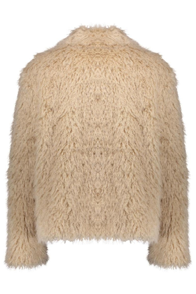 SHORT HAIRY JACKET 58563 19 721 Light Sand